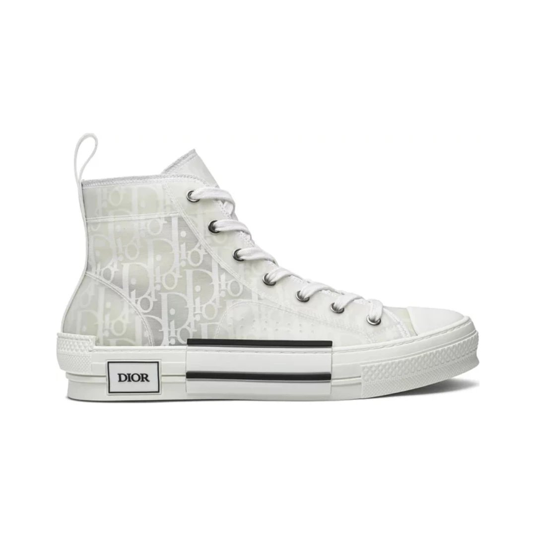 Dior Sneakers B23 High-Top — Dior Oblique - White
