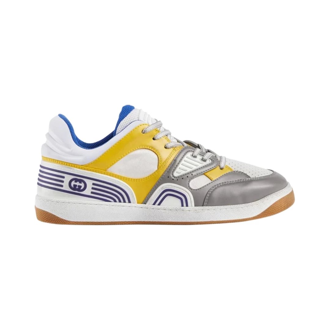 Gucci Sneakers Basket low-top — Grey Yellow Blue