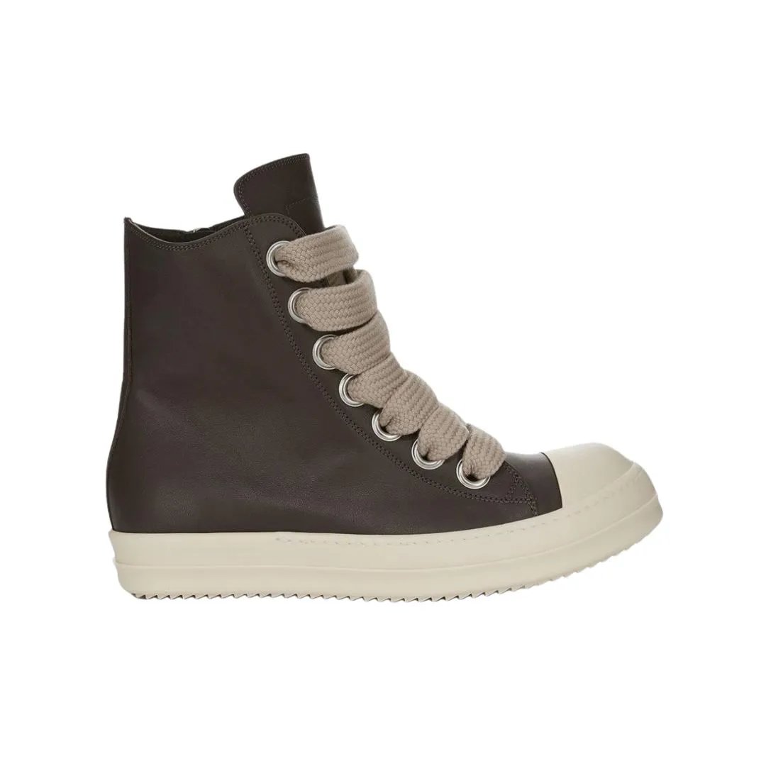 Grey-purple thick shoelaces