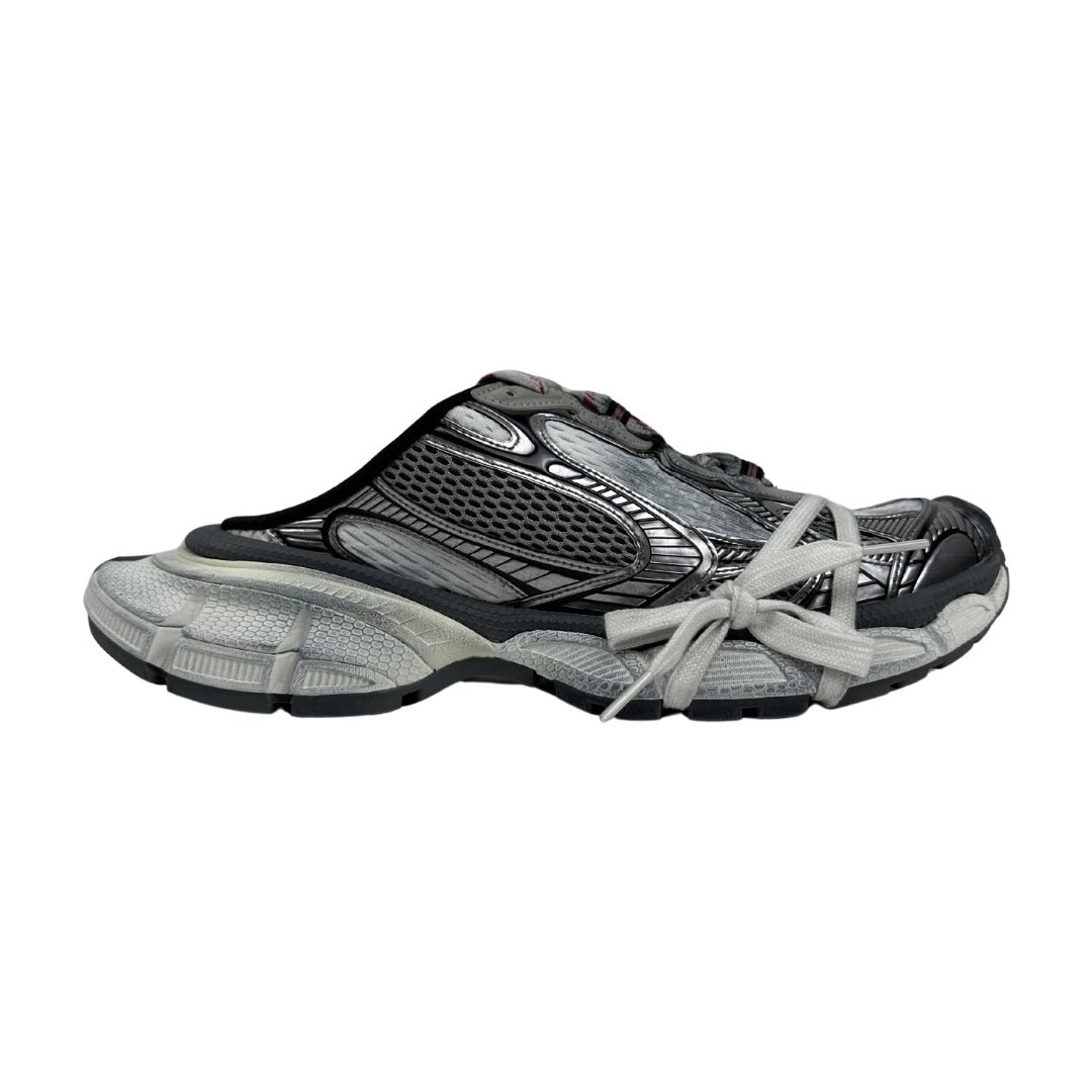 Balenciaga Slippers Track Mule — 3XL Grey Red