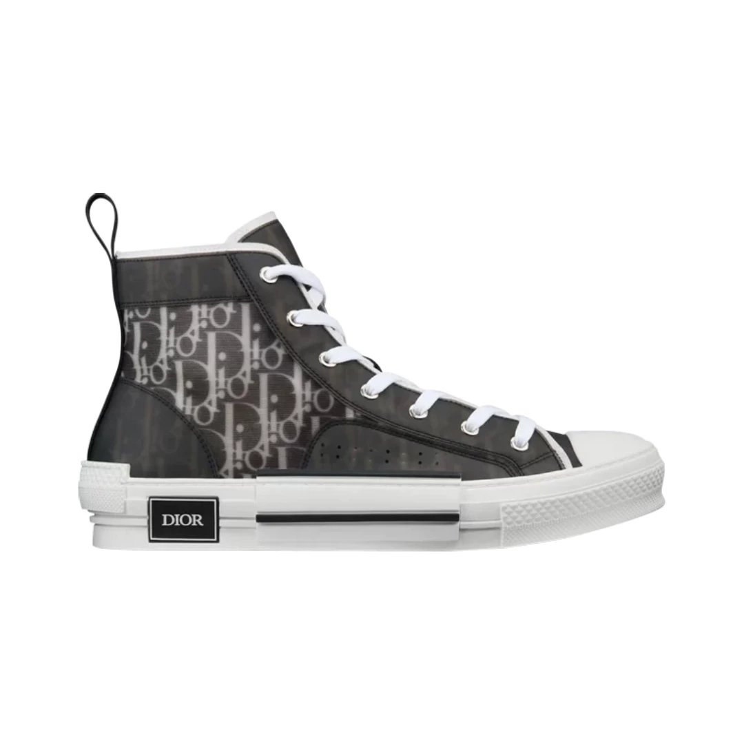 Dior Sneakers B23 High-Top — Dior Oblique - Black White