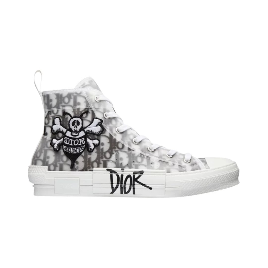 Dior Sneakers B23 High-Top — Dior Oblique - Shawn Bee Embroidery Patc