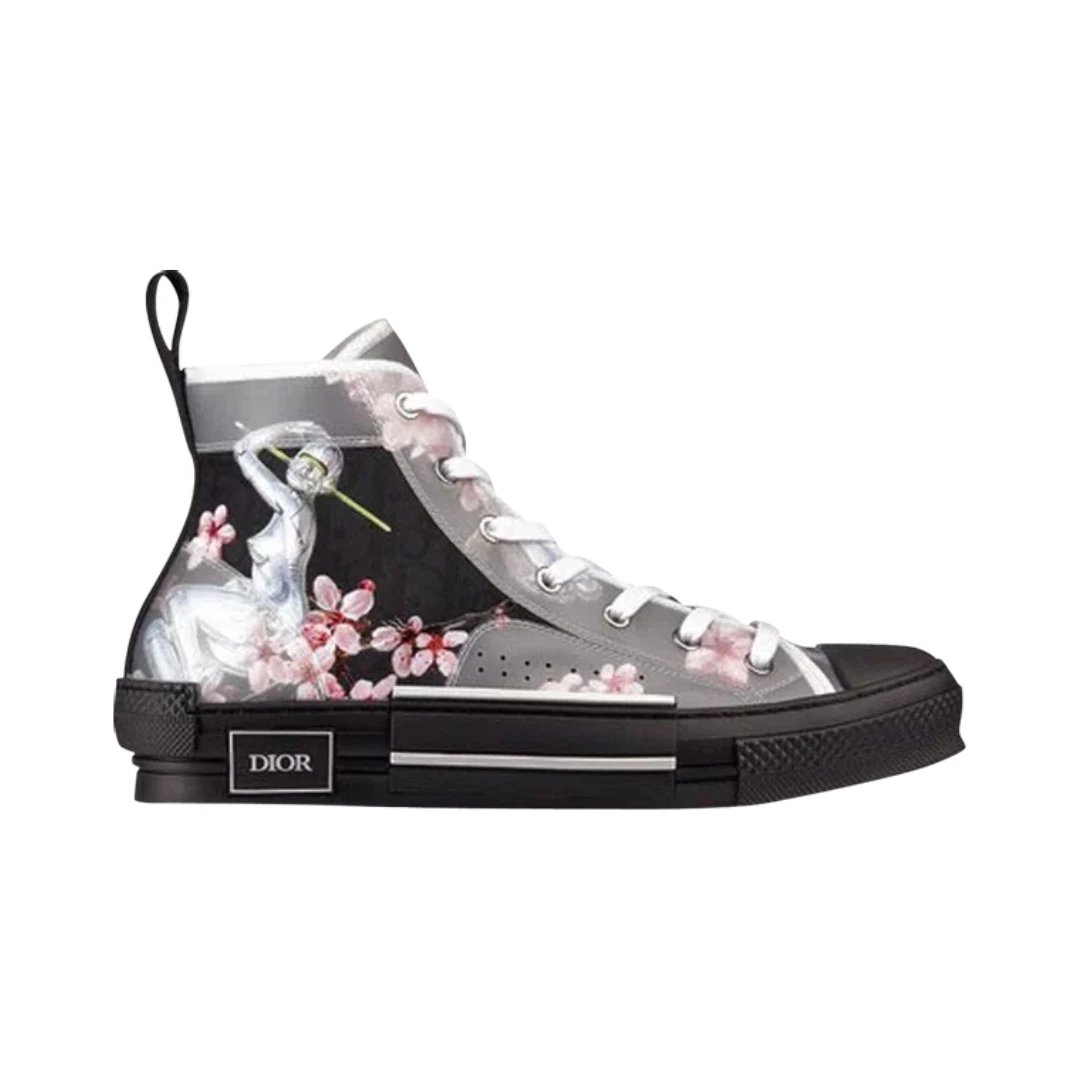 Dior Sneakers B23 High-Top — Robot Tropical - Black