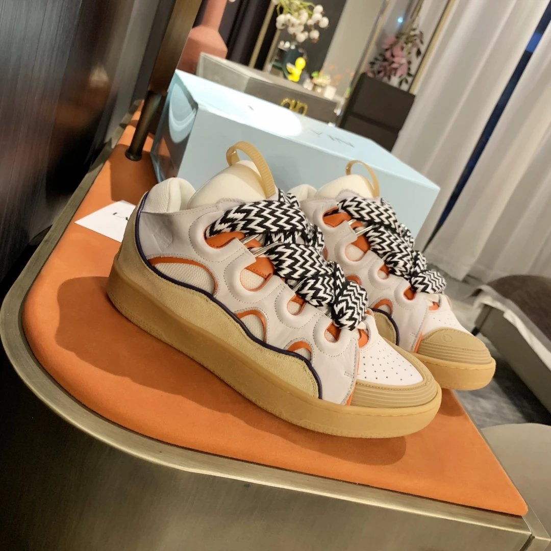 Lanvin Sneakers Curb low-top with oversized laces image 8