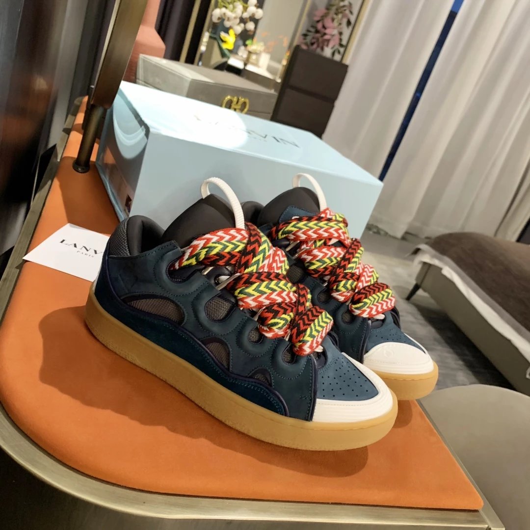 Lanvin Sneakers Curb low-top with oversized laces image 12