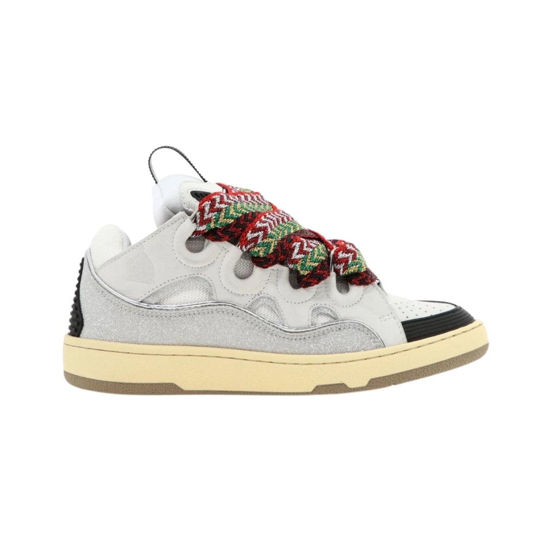 Lanvin Sneakers Curb — Sequined White (customized without refund or change)
