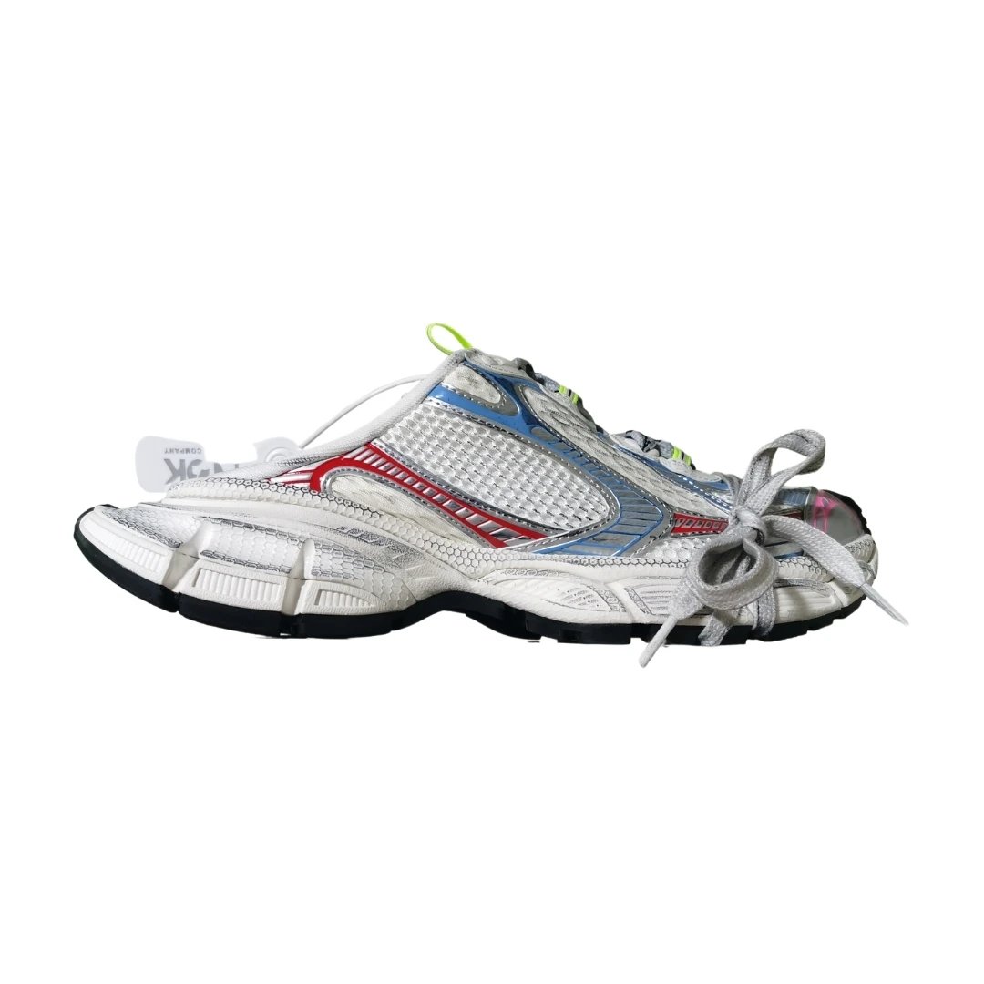 Balenciaga Slippers Track Mule — 3XL White Blue Red