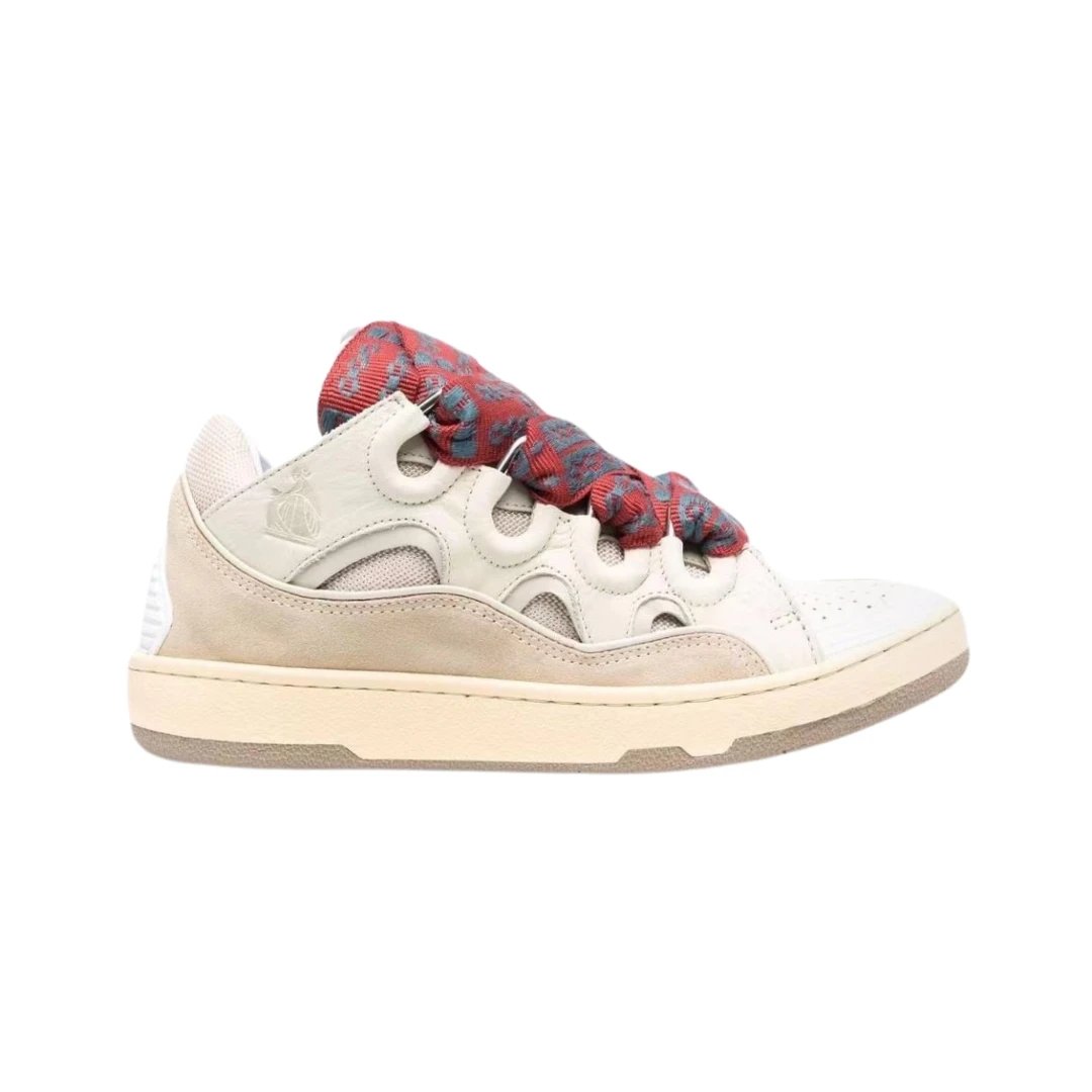 Lanvin Sneakers Curb — Khaki Gray-White
