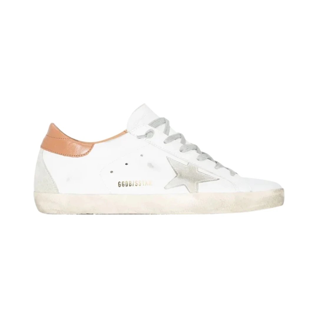 Golden Goose Sneakers Super-Star low-top star — White Light Brown