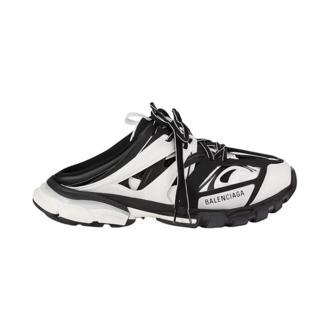 Balenciaga Slippers Track Mule — 3.0 White Black
