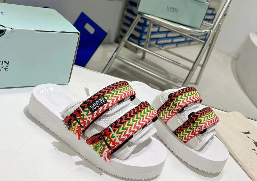 Lanvin Sandals Suicoke double-strap woven slides — White