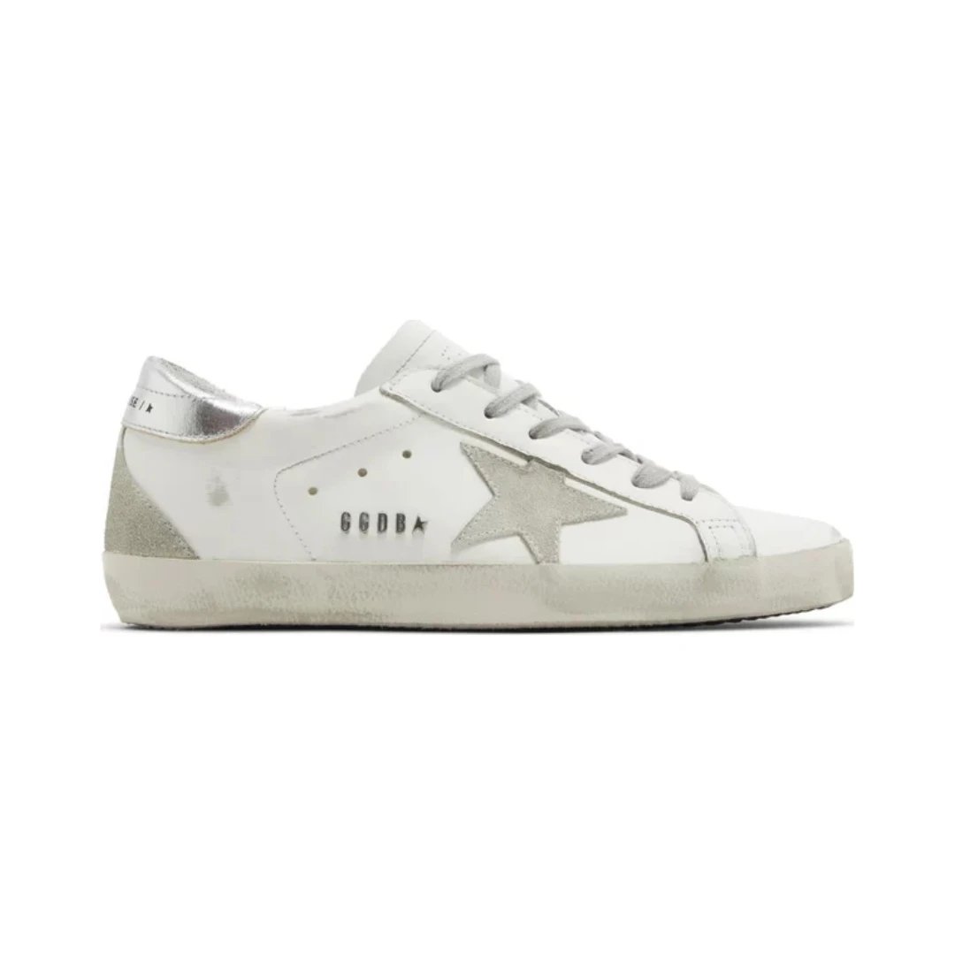 Golden Goose Sneakers Super-Star low-top star — White Ice Silver