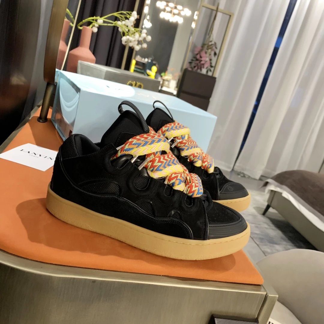 Lanvin Sneakers Curb low-top with oversized laces image 13