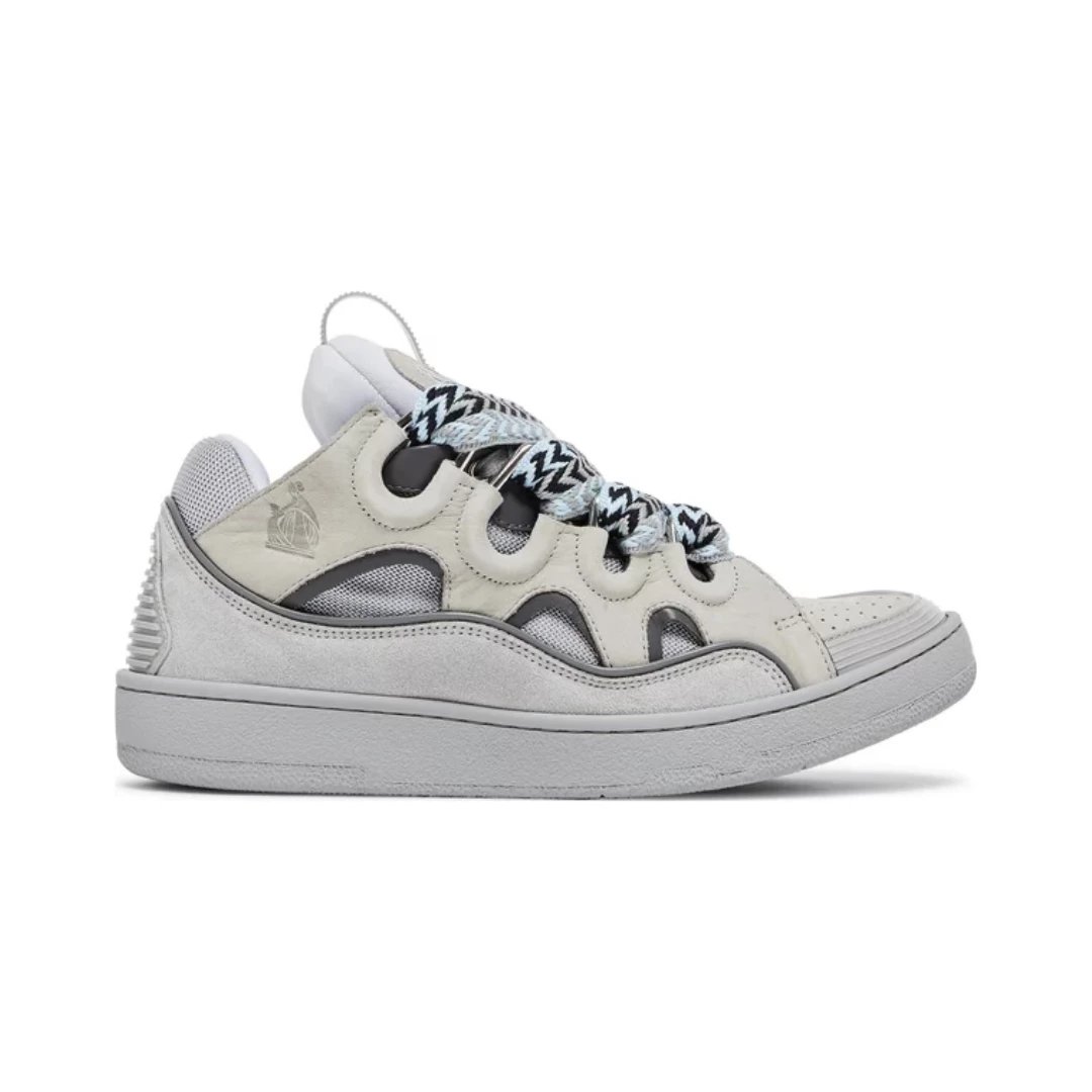 Lanvin Sneakers Curb low-top with oversized laces — Grey 2.0 (Custom color, no returns or exchanges)