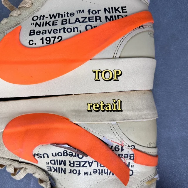 Nike Sneakers Blazer Mid Off-White collaboration high-top product detail image 19