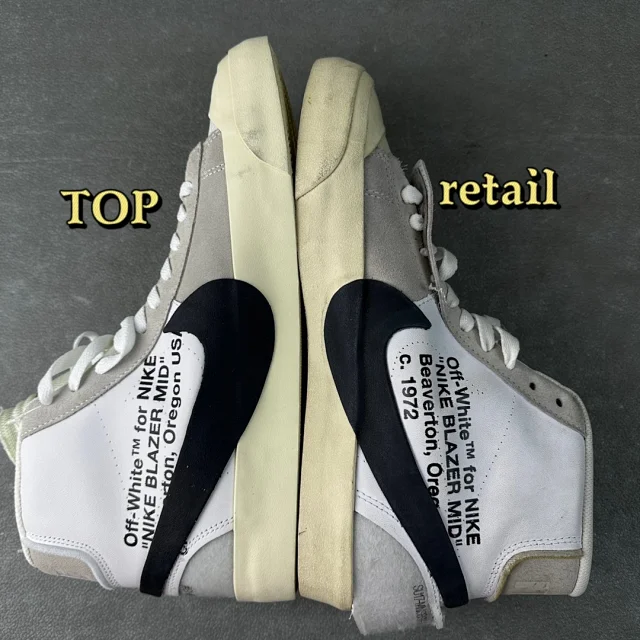 Nike Sneakers Blazer Mid Off-White collaboration high-top product detail image 1