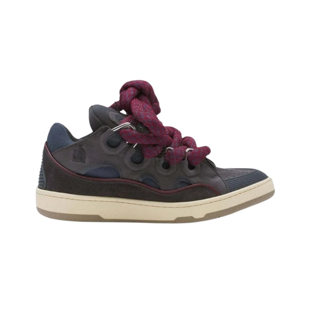 Lanvin Sneakers Curb — Deep Burgundy