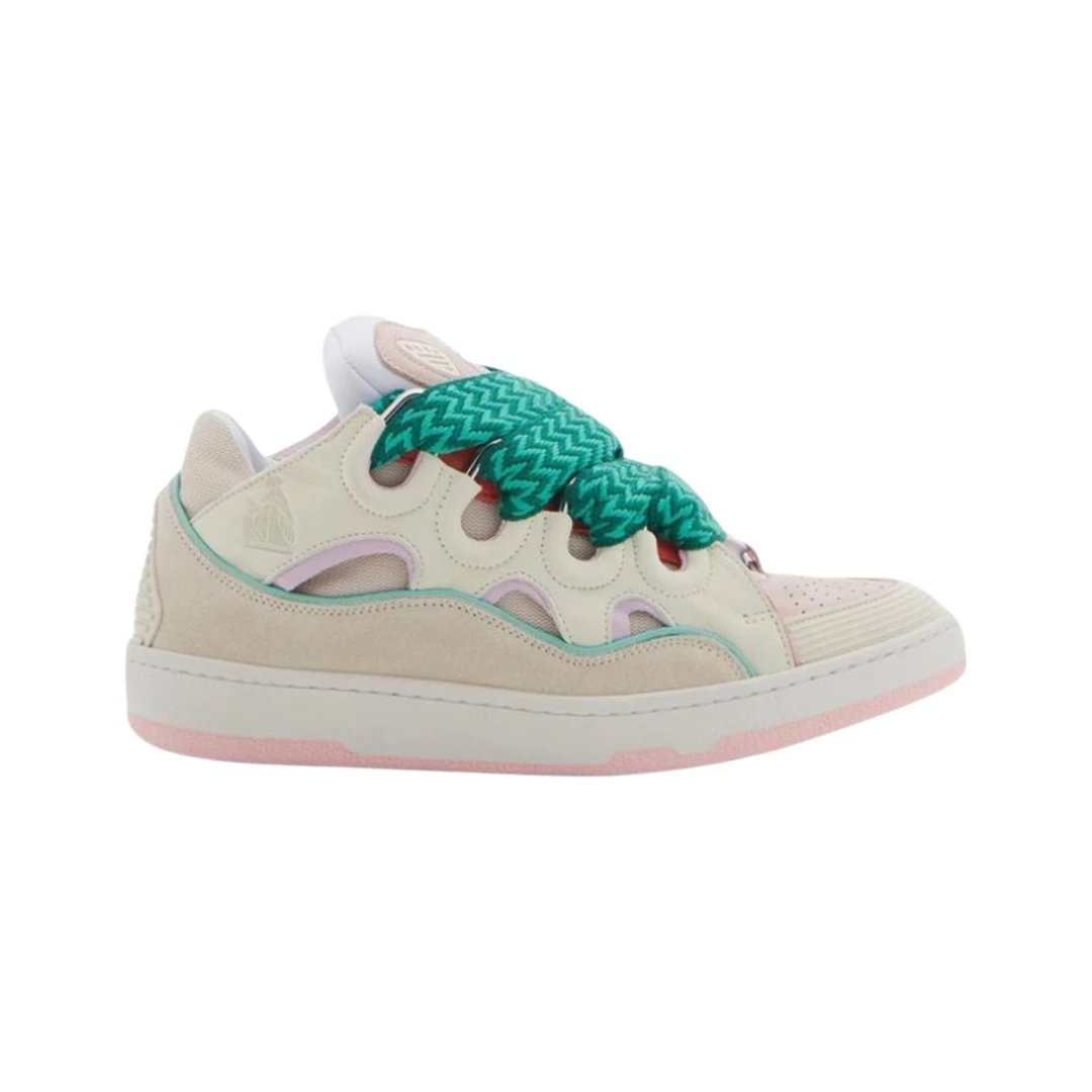 Lanvin Sneakers Curb — White Powder Splicing