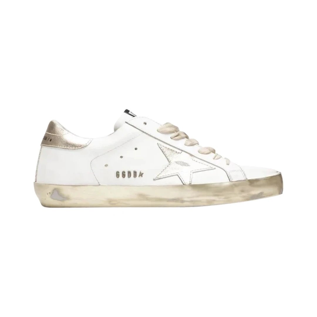 Golden Goose Sneakers Super-Star low-top star — White Gold