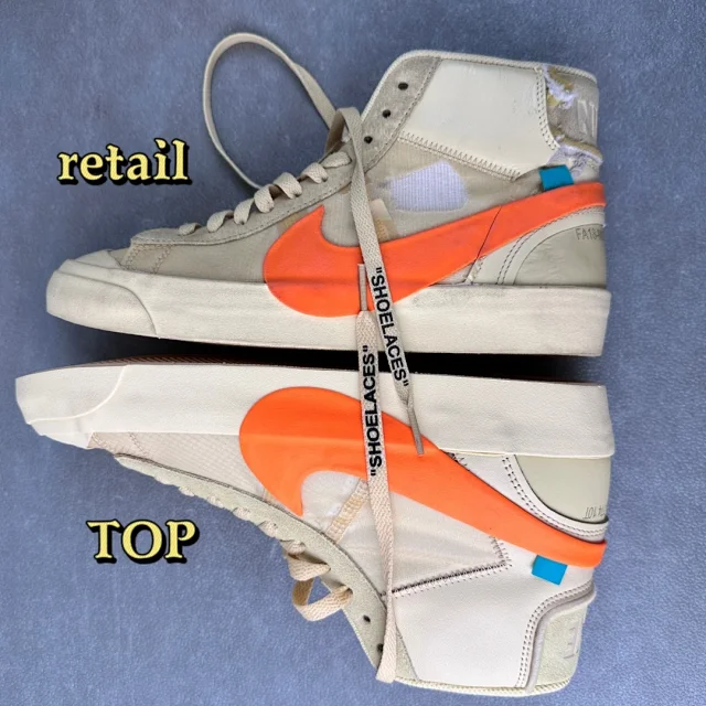 Nike Sneakers Blazer Mid Off-White collaboration high-top product detail image 27