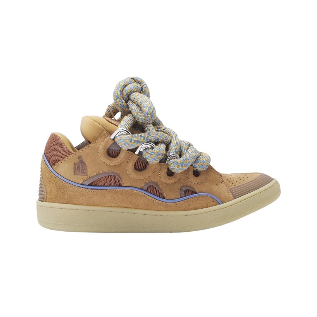 Lanvin Sneakers Curb — Brown khaki