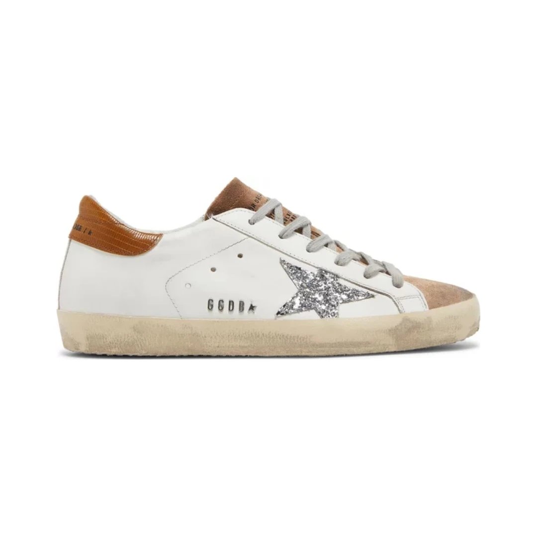 Golden Goose Sneakers Super-Star low-top star — White Bronze