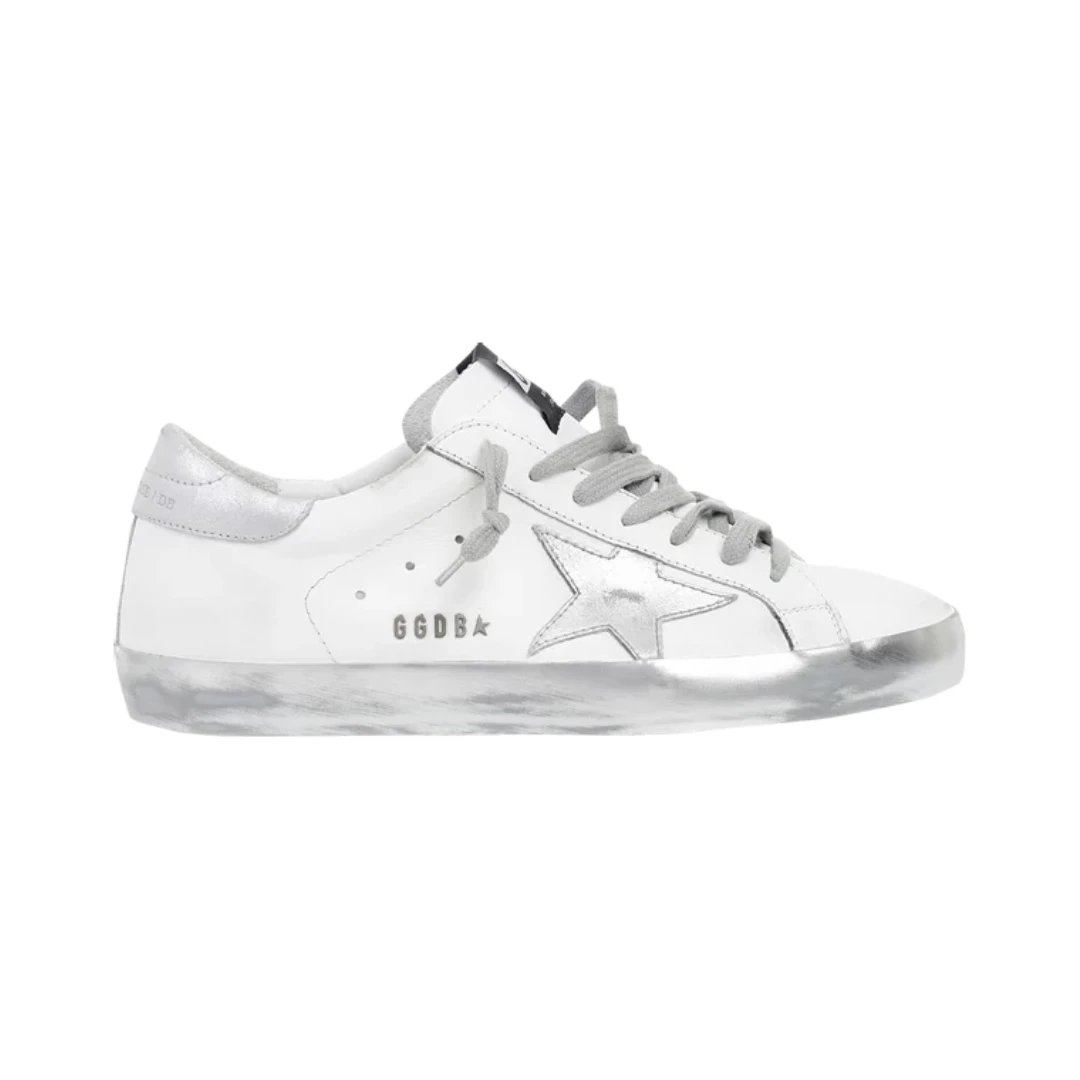 Golden Goose Sneakers Super-Star low-top star — White Silver
