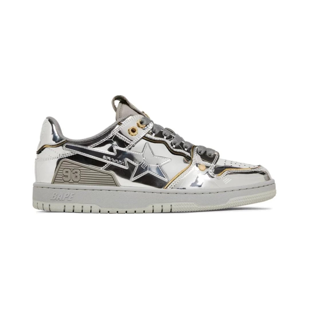 BAPE Sneakers SK8 STA low-top — Hajime Sorayama x Silver