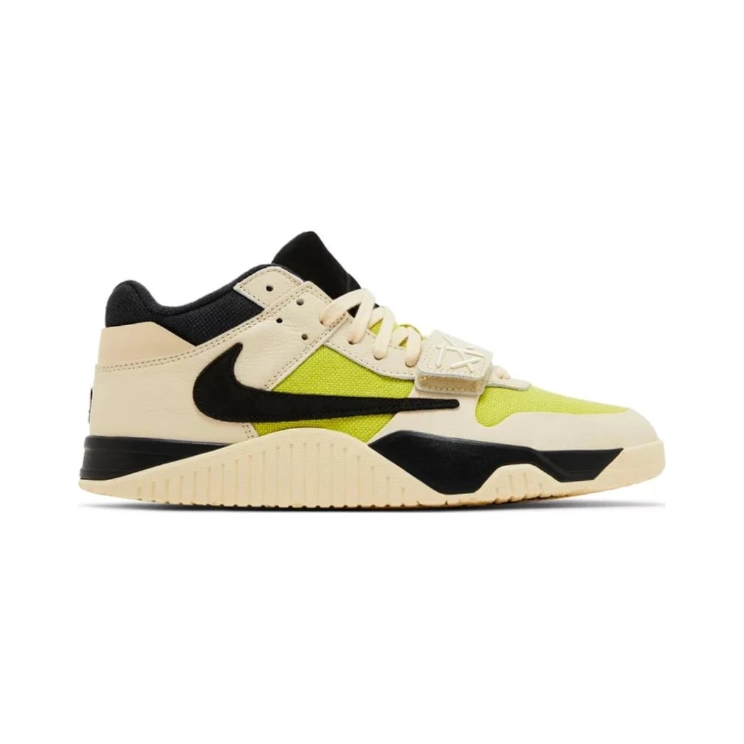 Nike Sneakers Jumpman Jack with forefoot strap and reverse Swoosh — Bright Cactus