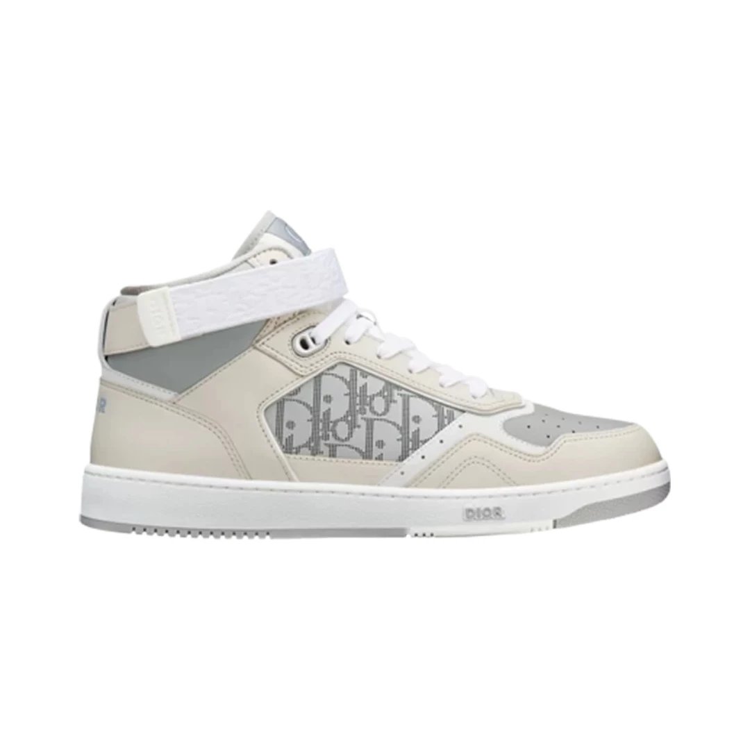 Dior Sneakers B27 High-Top — Dior Oblique Galaxy - Grey Beige