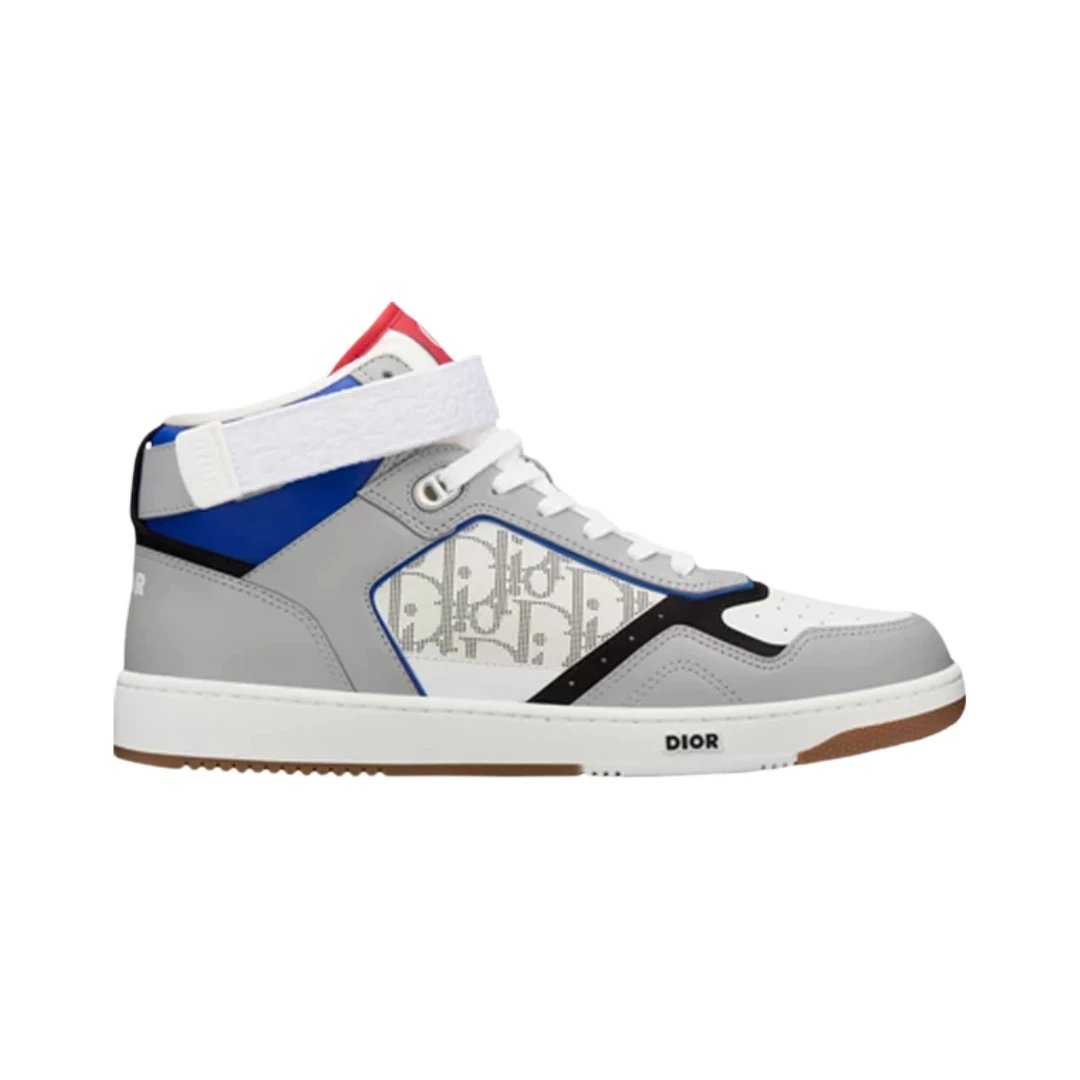 Dior Sneakers B27 High-Top — Dior Oblique Galaxy - Grey Blue