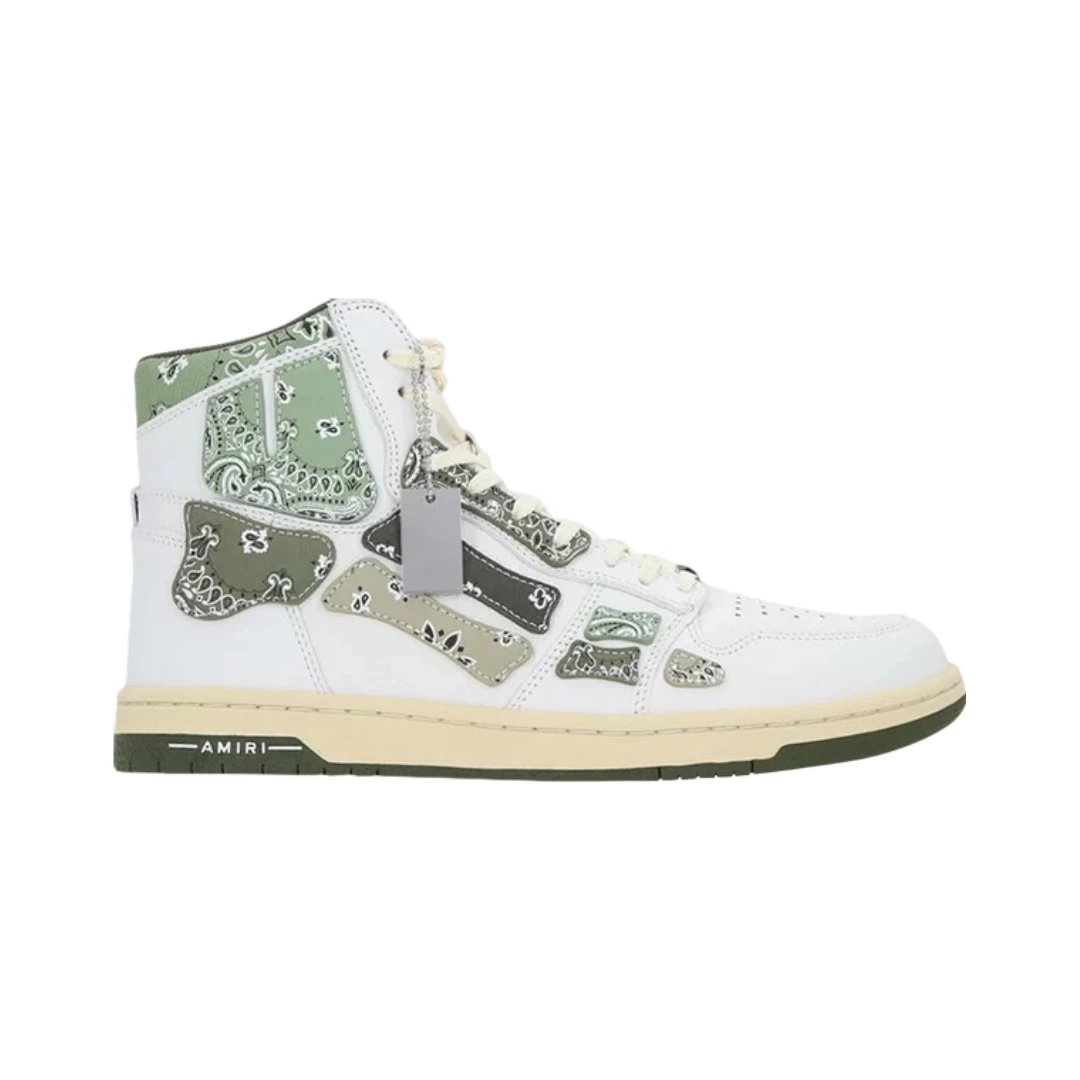 AMIRI Sneakers Skel High skeletal-panel high-top — Bandana - Olive