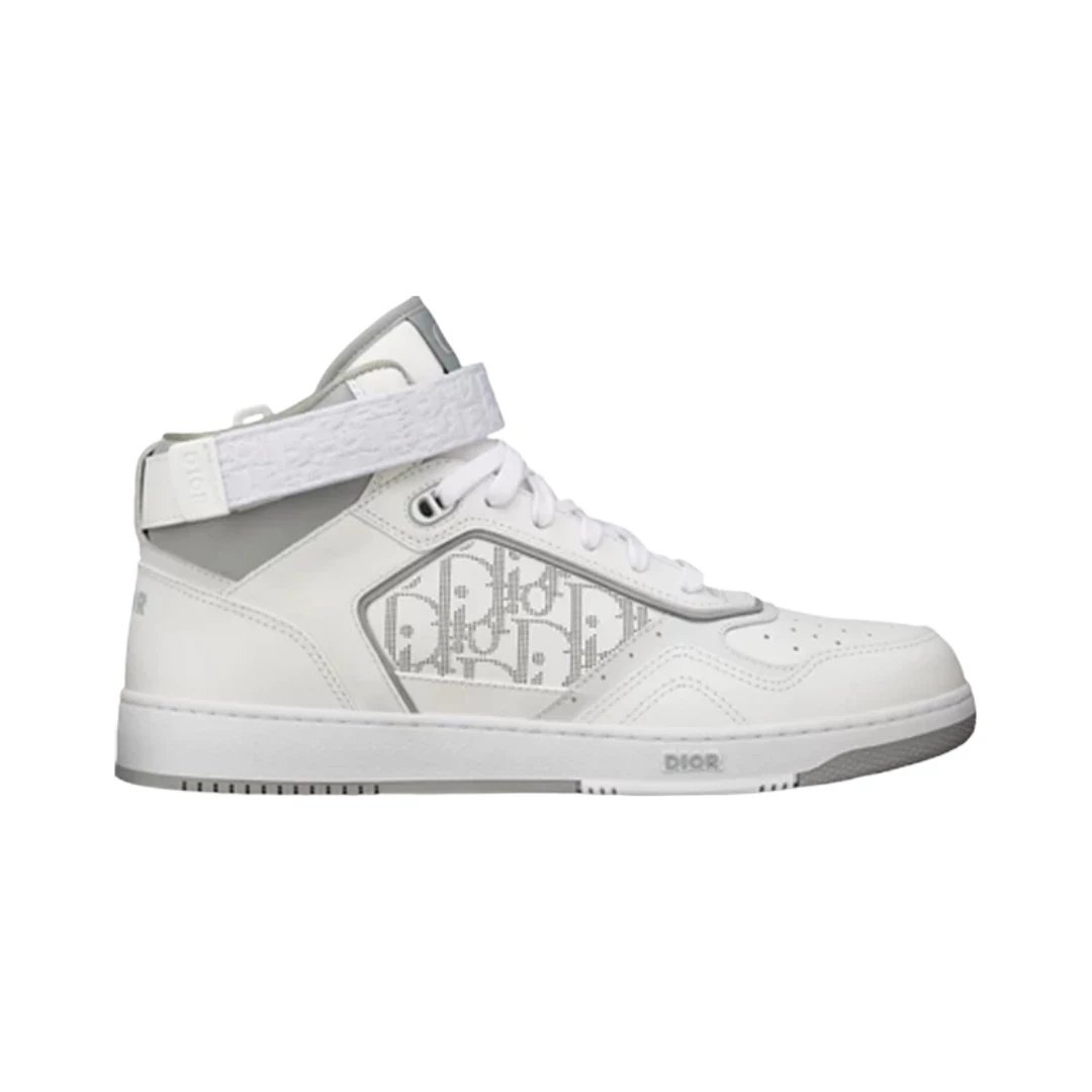 Dior Sneakers B27 High-Top — Dior Oblique Galaxy - White