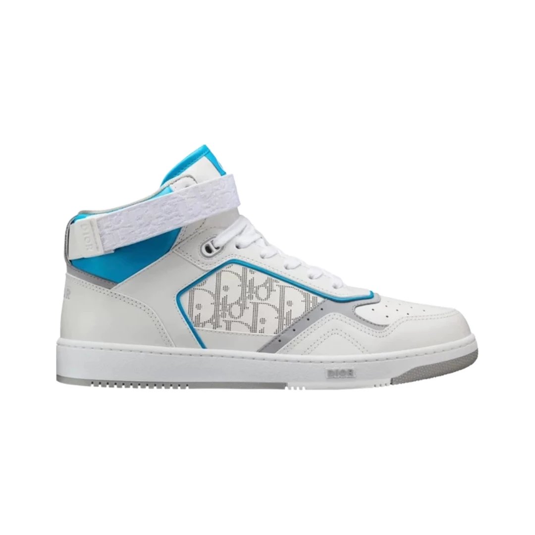 Dior Sneakers B27 High-Top — Dior Oblique - White Light Blue