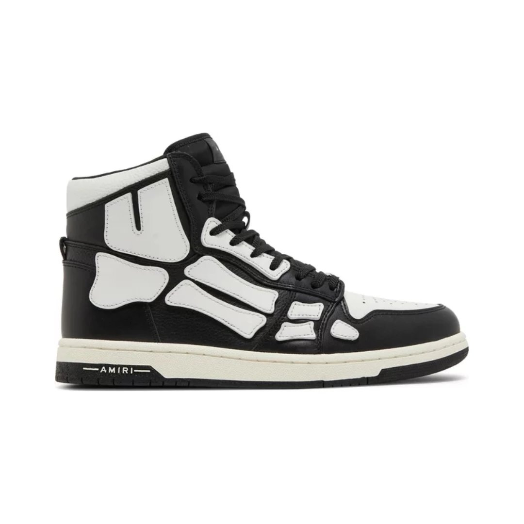 AMIRI Sneakers Skel High skeletal-panel high-top — Black White 3