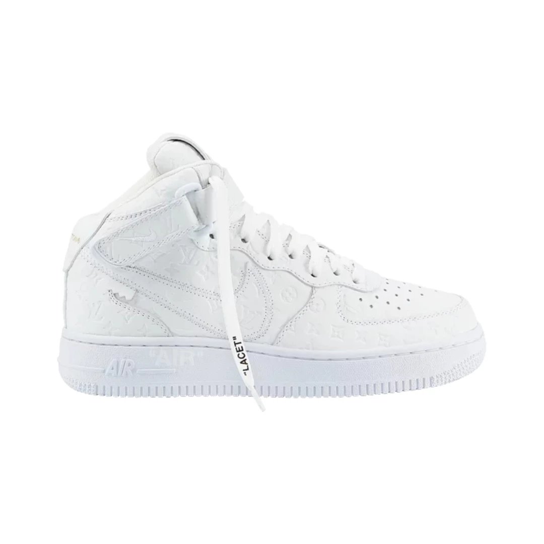 Nike Sneakers Air Force 1 Mid — Louis Vuitton Triple White