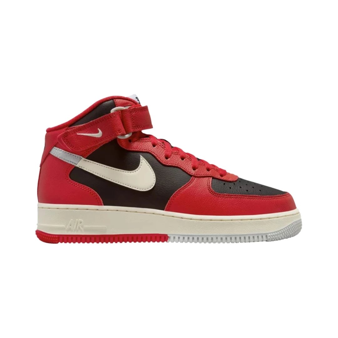 Nike Sneakers Air Force 1 Mid — Split - University Red Black