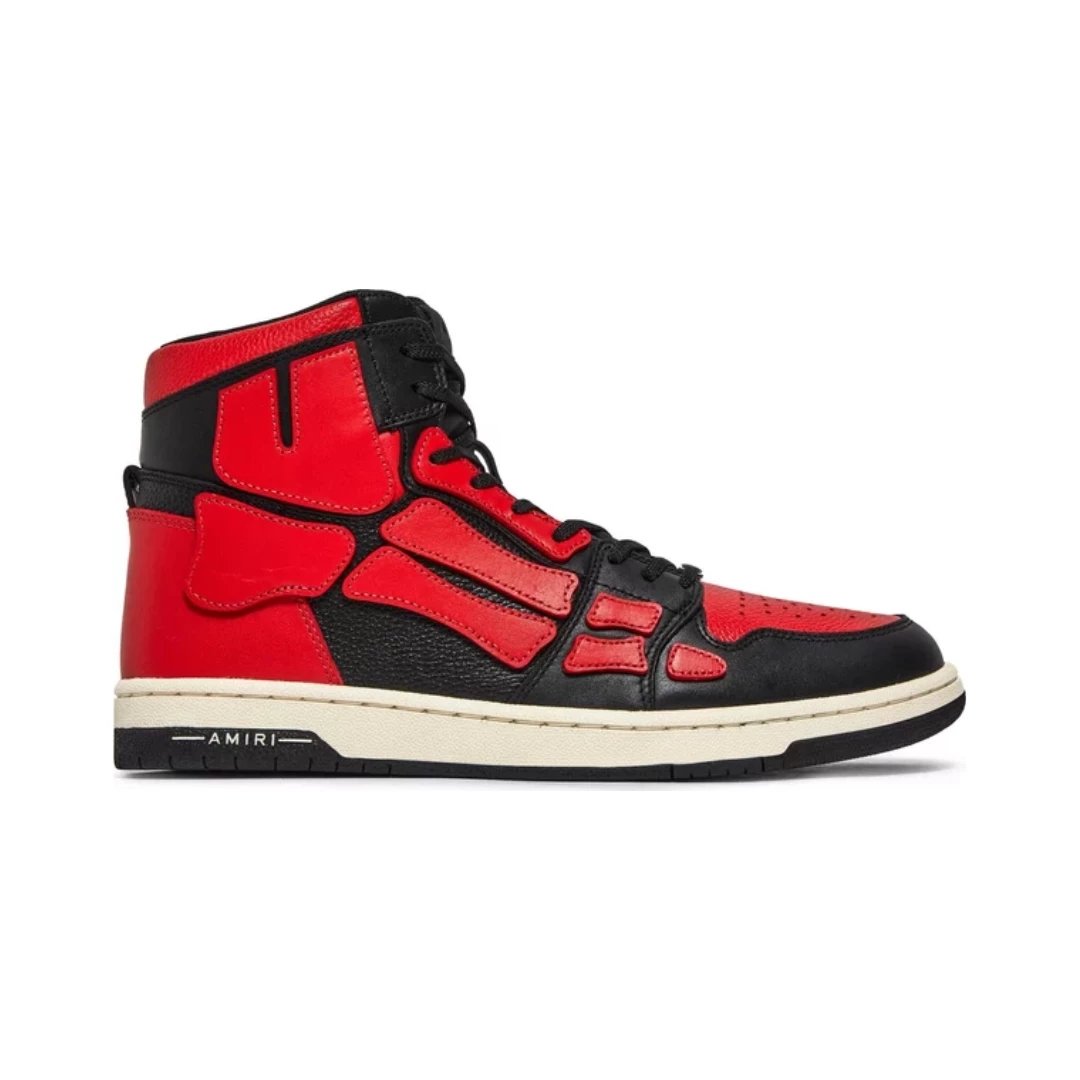 AMIRI Sneakers Skel High skeletal-panel high-top — Black Red