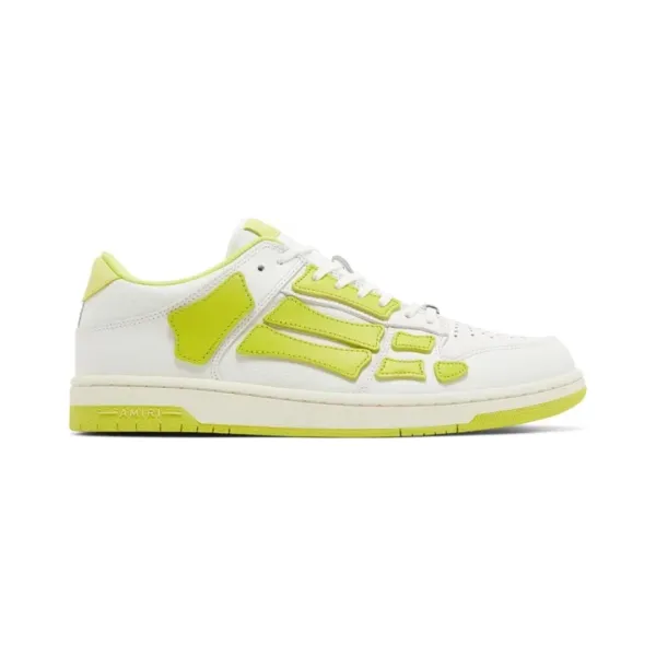Amiri Bone Low White Lime Sneakers - 1