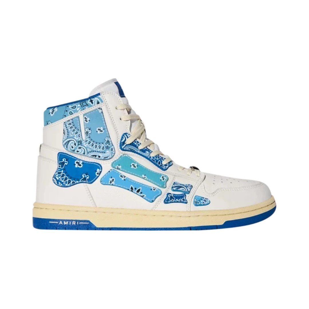 AMIRI Sneakers Skel High skeletal-panel high-top — Bandana - Blue