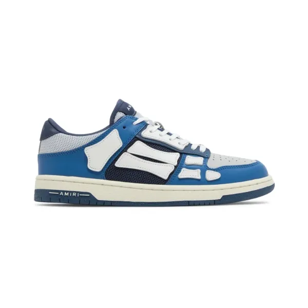 Amiri Bone Low Blue White Sneakers - 1