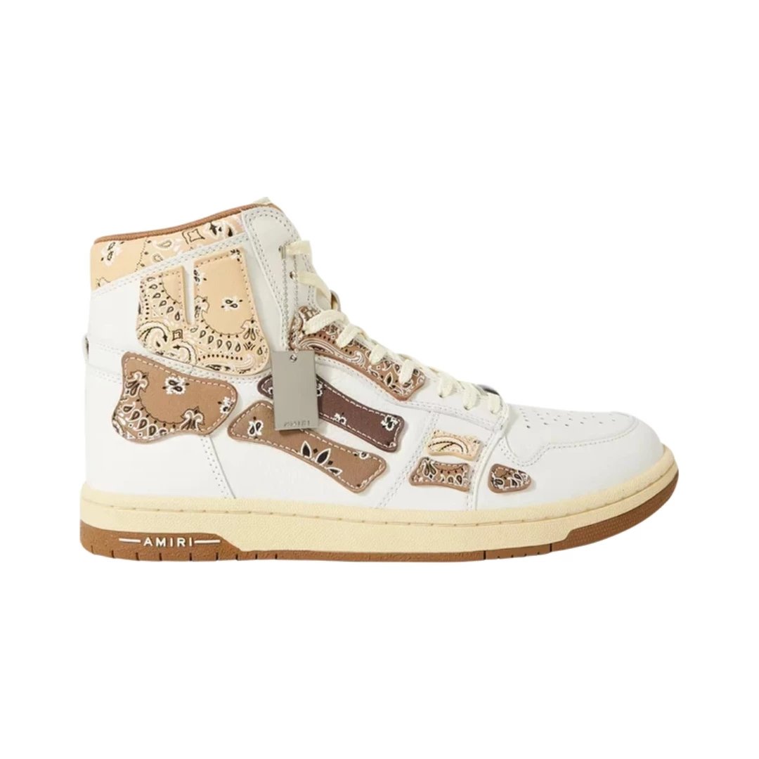 AMIRI Sneakers Skel High skeletal-panel high-top — Bandana - Brown