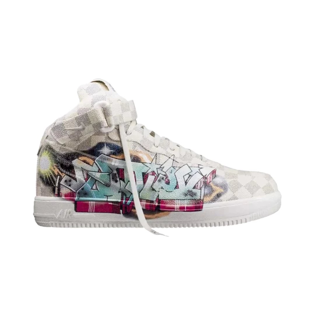 Nike Sneakers Air Force 1 Mid — Louis Vuitton Graffiti