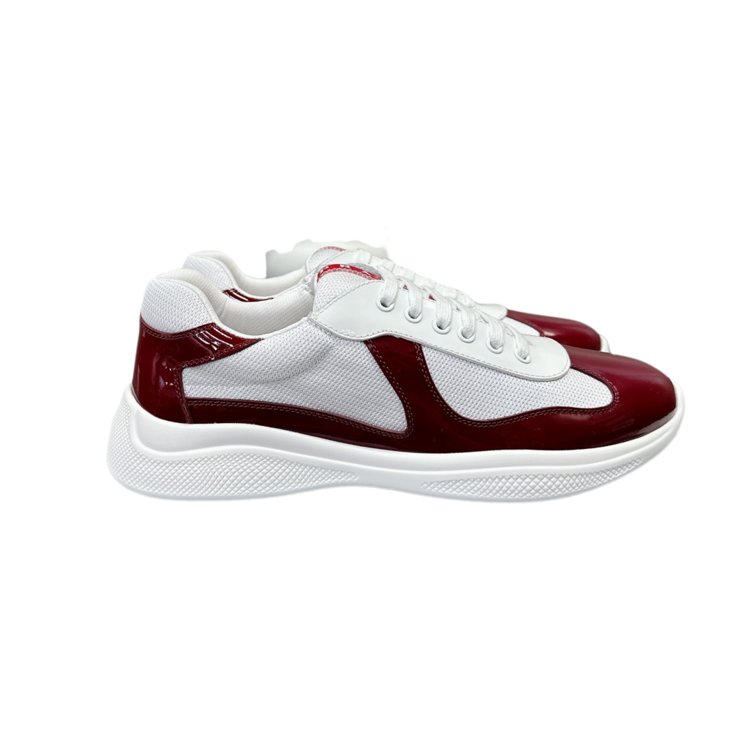 Prada Sneakers America's Cup — Burgundy White1.0