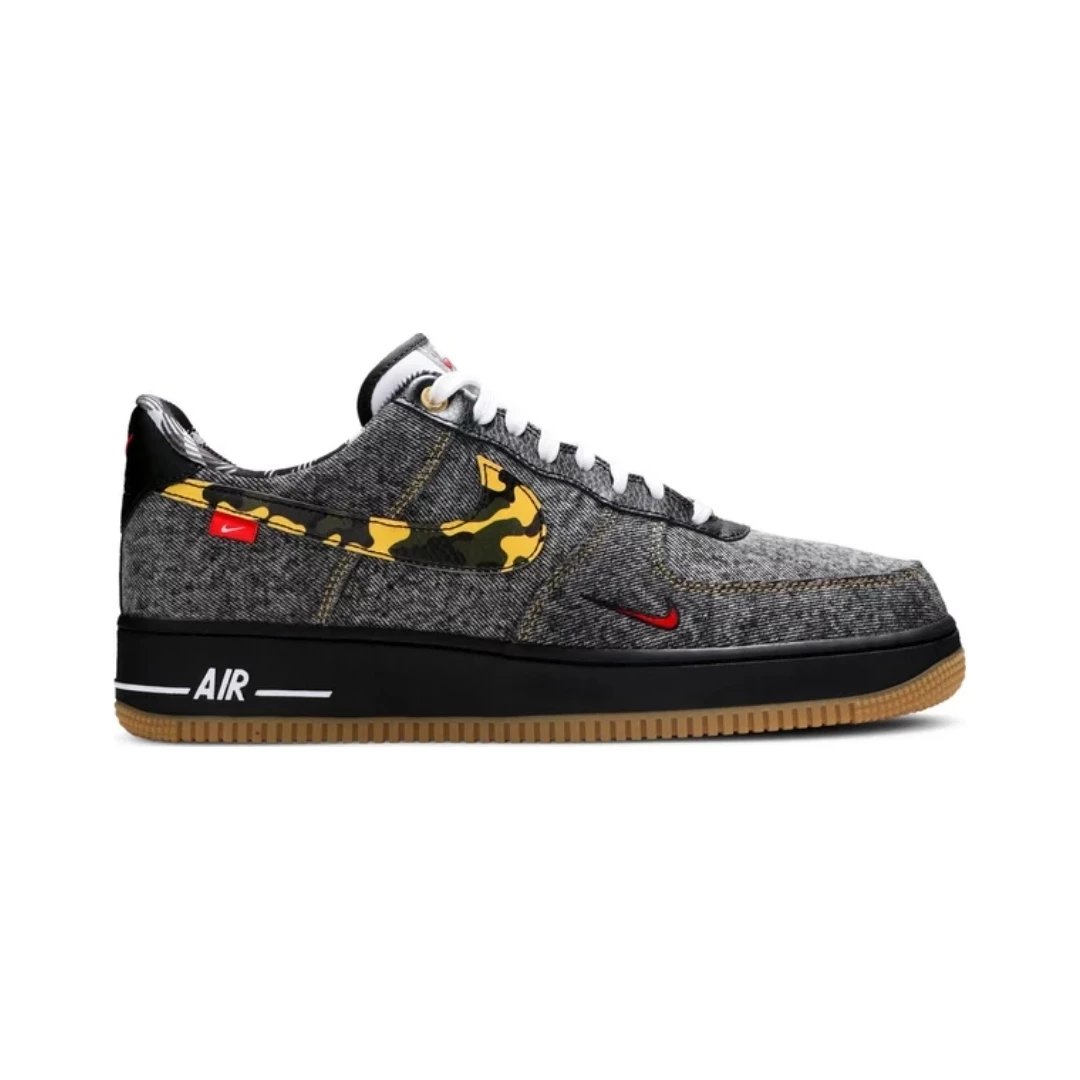 Nike Sneakers Air Force 1 Low — Camo Denim Remix