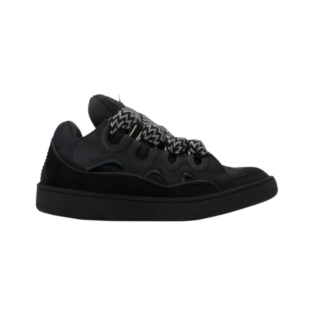 Lanvin Sneakers Curb — Suede All Black