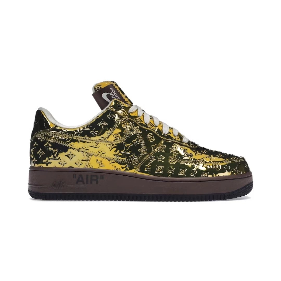 Nike Sneakers Air Force 1 Low — Louis Vuitton Metallic Gold