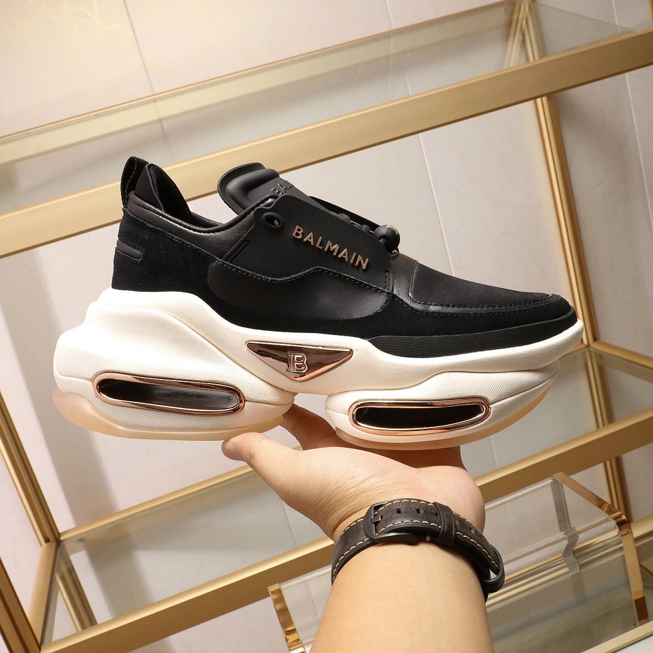 Balmain Sneakers B-Bold — Black White