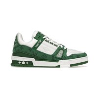 Green Monogram Denim White