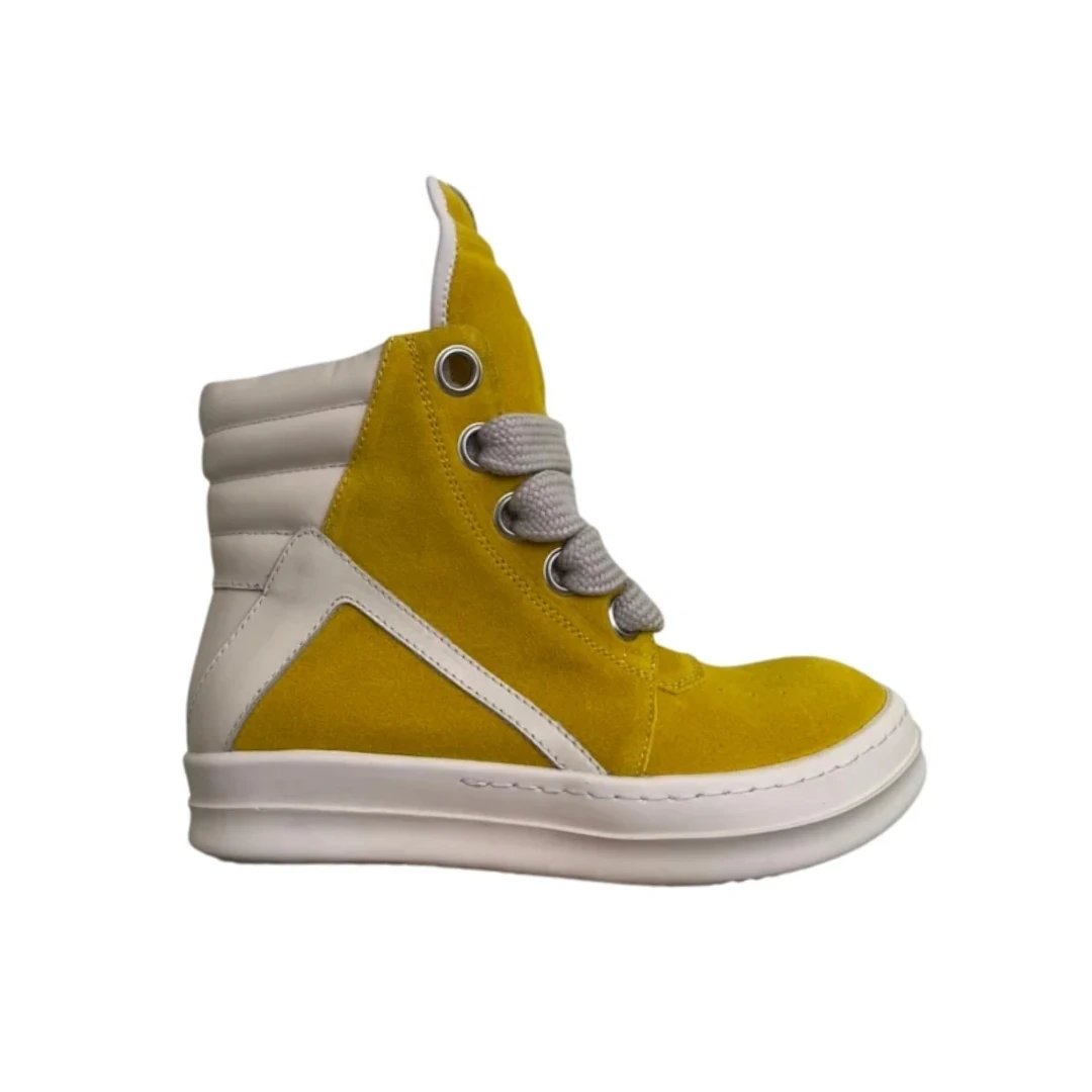 Yellow Suede Thick Shoelaces